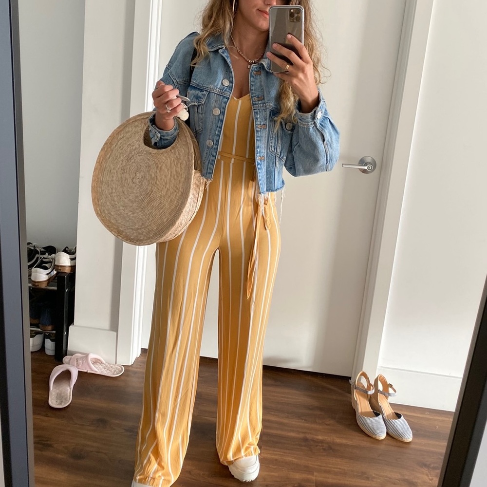 Yellow Mustard Jumpsuit - Picture 1 of 3